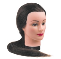 Dewal Голова-манекен учебная "шатенка" для парикмахеров, натуральные волосы 50-60 см DEWAL M-4151XL-6