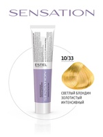 Estel Professional 10/33 Безаммиачная краска для волос SENSATION DE LUXE светлый блондин золотистый интенсивный60мл
