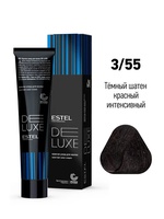 Estel Professional 3/55 Краска-уход ESTEL De Luxe, темный шатен красный интенсивный