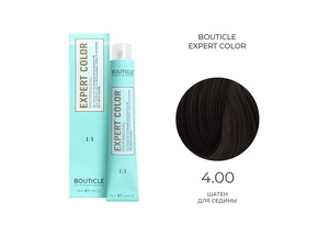 BOUTICLE 4,00 крем-краситель для волос "EXPERT COLOR"   шатен для седины 100 мл