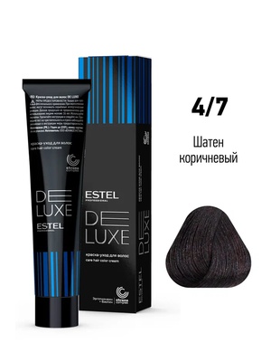 Estel Professional 4/7 Краска-уход ESTEL De Luxe, шатен коричневый