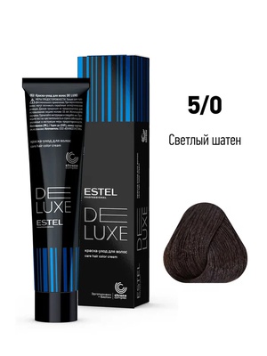 Estel Professional 5/0 Краска-уход ESTEL De Luxe, светлый шатен