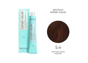 BOUTICLE 5,4 крем-краситель для волос "EXPERT COLOR" светлый шатен медный 100 мл