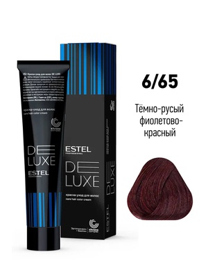 Estel Professional 6/65 Краска–уход ESTEL De Luxe, темно-русый фиолетово-красный