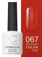 Cosmolac 67 Cosmolac Гель-лак/Gel polish Красный жемчуг 7,5 мл