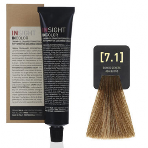 INSIGHT Professional 7.1 Пепельный блондин Крем-краска для волос  (100 мл) INCOLOR