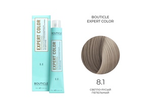 BOUTICLE 8,1 крем-краситель для волос "EXPERT COLOR" светло-русый пепельный 100 мл