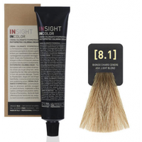 INSIGHT Professional 8.1 Пепельный светлый блондин Крем-краска для волос  (100 мл) INCOLOR