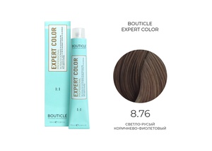 BOUTICLE 8,76 крем-краситель для волос "EXPERT COLOR"  светло-русый коричнево-фиолетовый 100 мл