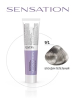 Estel Professional 9/1 Безаммиачная краска для волос SENSATION DE LUXE блондин пепельный, 60 мл