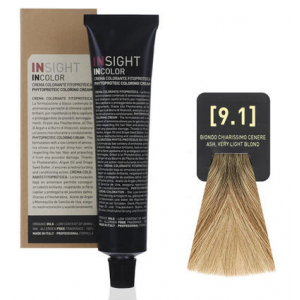 INSIGHT Professional 9.1 Пепельный очень светлый блондин Крем-краска для волос  (100 мл) INCOLOR