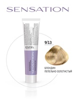 Estel Professional 9/13 Безаммиачная краска для волос SENSATION DE LUXE блондин пепельно-золотистый, 60 мл