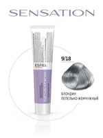 Estel Professional 9/18 Безаммиачная краска для волос SENSATION DE LUXE блондин пепельно-жемчужный, 60 мл