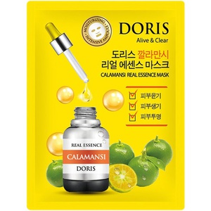 DORIS DORIS CALAMANSI REAL ESSENCE MASK Тканевая маска для лица с экстрактом каламанси 25мл