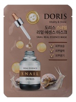 DORIS DORIS SNAIL REAL ESSENCE MASK Тканевая маска для лица с муцином улитки 25мл