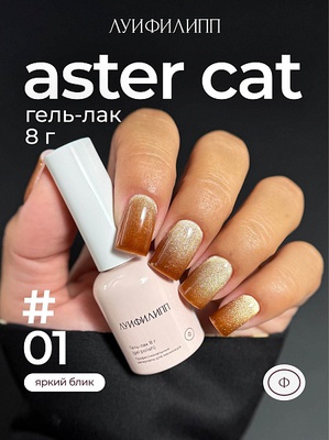 Луи Филипп Гель-лак Aster cat 01 8g Луи Филипп
