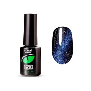 RuNail Professional Гель-лак Cat's eye 12D светоотражающий, 6 мл №6619