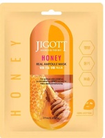 JIGOTT JIGOTT HONEY REAL AMPOULE MASK Тканевая маска для лица с мёдом 27мл
