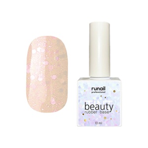 RuNail Professional Каучуковая цветная база beautyTINT (glitter mix), Runail 10 мл №6771