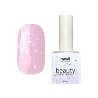 RuNail Professional Каучуковая цветная база beautyTINT (glitter mix), Runail 10 мл №6774