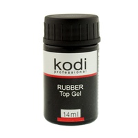KODI Каучуковое верхнее покрытие для гель лака Rubber Top 14 мл. Kodi Professional