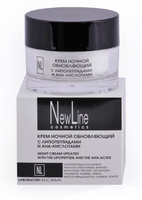 New Line Professional Крем ночной обновляющий с липопетидами и АНА кислотами, 50 мл NL