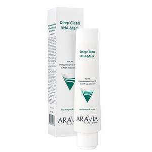 ARAVIA Маска для лица очищающая с глиной и АНА-кислотами, 100мл, ARAVIA Professional