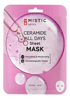 MISTIC MISTIC CERAMIDE ALL DAYS Sheet mask Тканевая маска для лица с керамидами 24мл