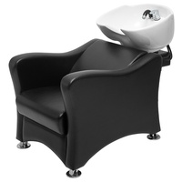 СК Мойка с креслом "Нептун", цвет черный, глубокая раковина СК