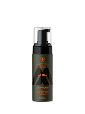 Estel Professional Очищающая пена для лица и бороды ESTEL ALPHA GENWOOD, 150 мл