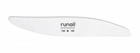 RuNail Professional Пилка белая лепесток RuNail 100/180    (4804)