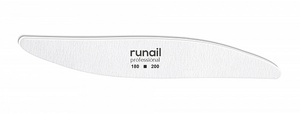 RuNail Professional Пилка белая лепесток RuNail 180/200    (4807)
