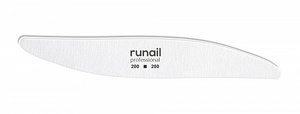 RuNail Professional Пилка белая лепесток RuNail 200/200    (4808)