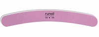 RuNail Professional Пилка розовая бумеранг RuNail 100/180    (4708)