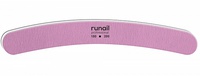 RuNail Professional Пилка розовая бумеранг RuNail 180/200    (4711)
