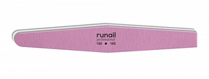 RuNail Professional Пилка розовая ромб RuNail 150/180    (4757)