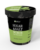 MILV Сахарно-солевой скраб для тела «Зелёный чай». 250 г 18314 MILV
