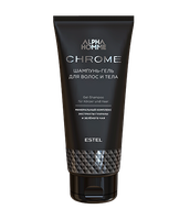 Estel Professional Шампунь-гель для волос и тела ESTEL ALPHA HOMME CHROME, 200 мл