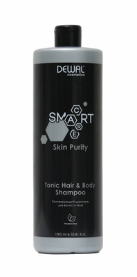 DEWAL Cosmetics Шампунь тонизирующий для волос и тела SMART CARE Skin Purity Tonic Shampoo Hair & Body, 1000 мл DC