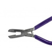 HAIRSHOP Щипцы для снятия капсул, полностью металлические с силиконовыми ручками, АРТ-466