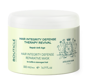BOUTICLE Укрепляющая восстанавливающая маска для истонченных, хрупких и поврежденных волос Integrity Defense Therapy Revival 500мл