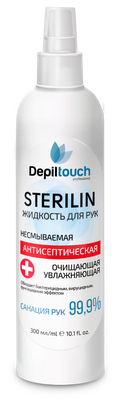 Depiltouch Жидкость для рук очищающая «Стерилин» Depiltouch professional 300 мл