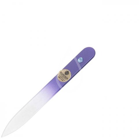 1004 Пилка Богемия с цветной ручкой и  1 кристалл 90 мм