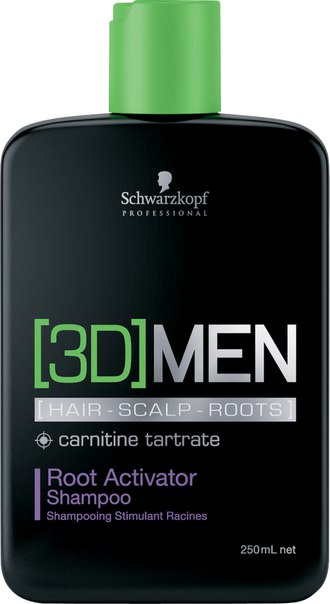 Шампунь активатор роста волос Schwarzkopf 3D Men Root Activator Shampoo 250 мл