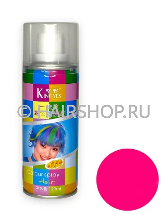 Цветной спрей для волос HAIRSHOP розовый
