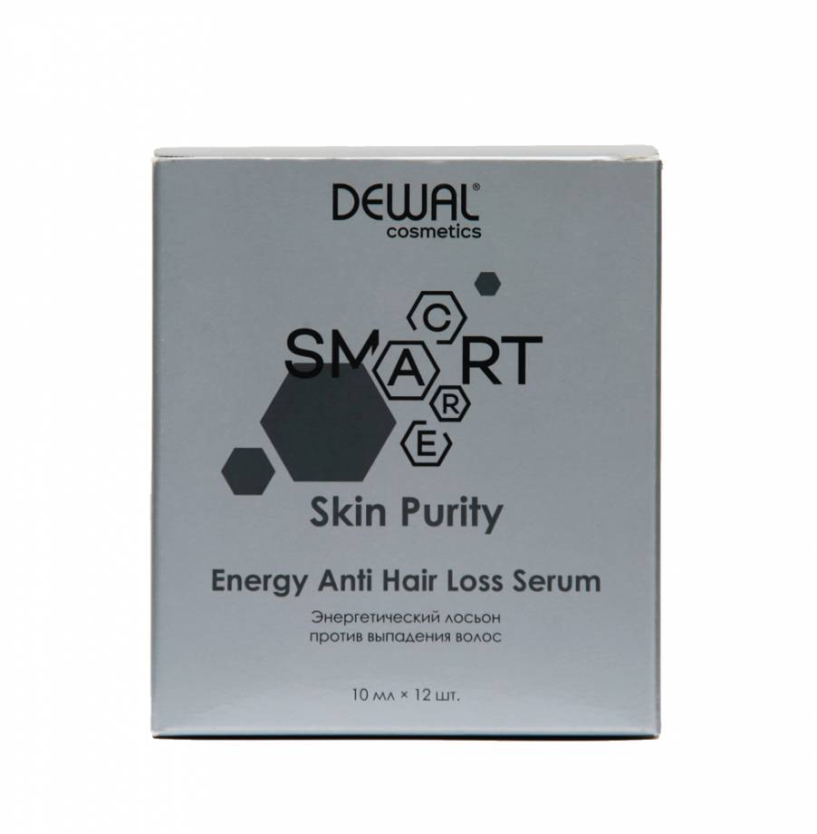 Энергетический лосьон против выпадения волос SMARTCARE Skin Purity Energy Anti Hair Loss Serum 10мл*12 DEWAL Cosmetics