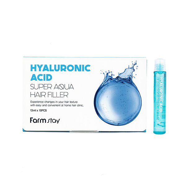 FarmStay Суперувлажняющий филлер для волос Hyaluronic Acid Super Aqua Hair Filler 13мл*10шт