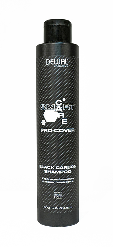 Карбоновый шампунь для всех типов волос SMART CARE PRO-COVER Black Carbon Shampoo, 300 мл DC