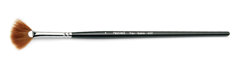 Кисть для дизайна RuNail № 4 Fan Sable ACF  0170