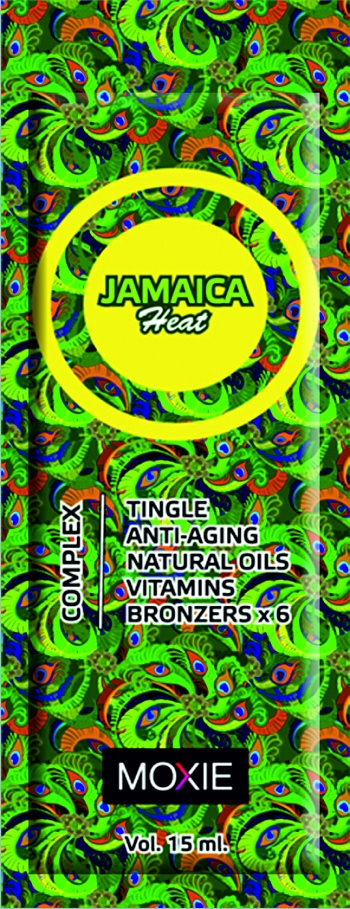 Крем для загара в солярии MOXIE Jamaica Heat (15 мл) - 6 бронзаторов, ДГА, тингл-эффект